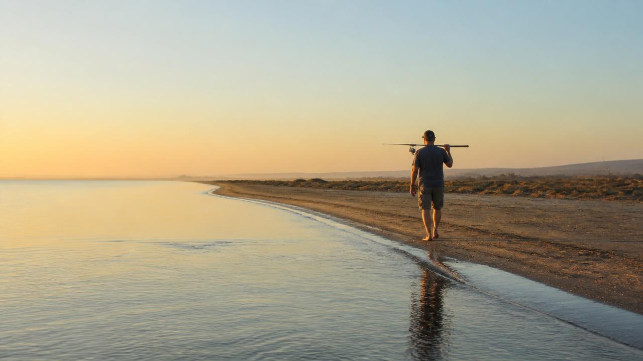 Long sandy shoreline at Lady's Mile, Limassol, popular for surfcasting and spinning